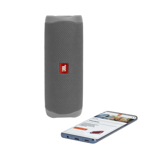 JBL Flip 5 - Grey - Portable Waterproof Speaker - Detailshot 2